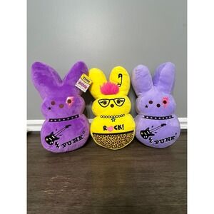 Peeps Emo Peeps Rock‎ Band Plush Set of 3